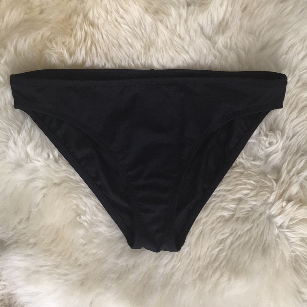 Basic black swim bottoms